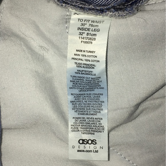 ASOS design Baggy High Waisted Rise Skater Jeans - Women’s 30/32 - Picture 12 of 14